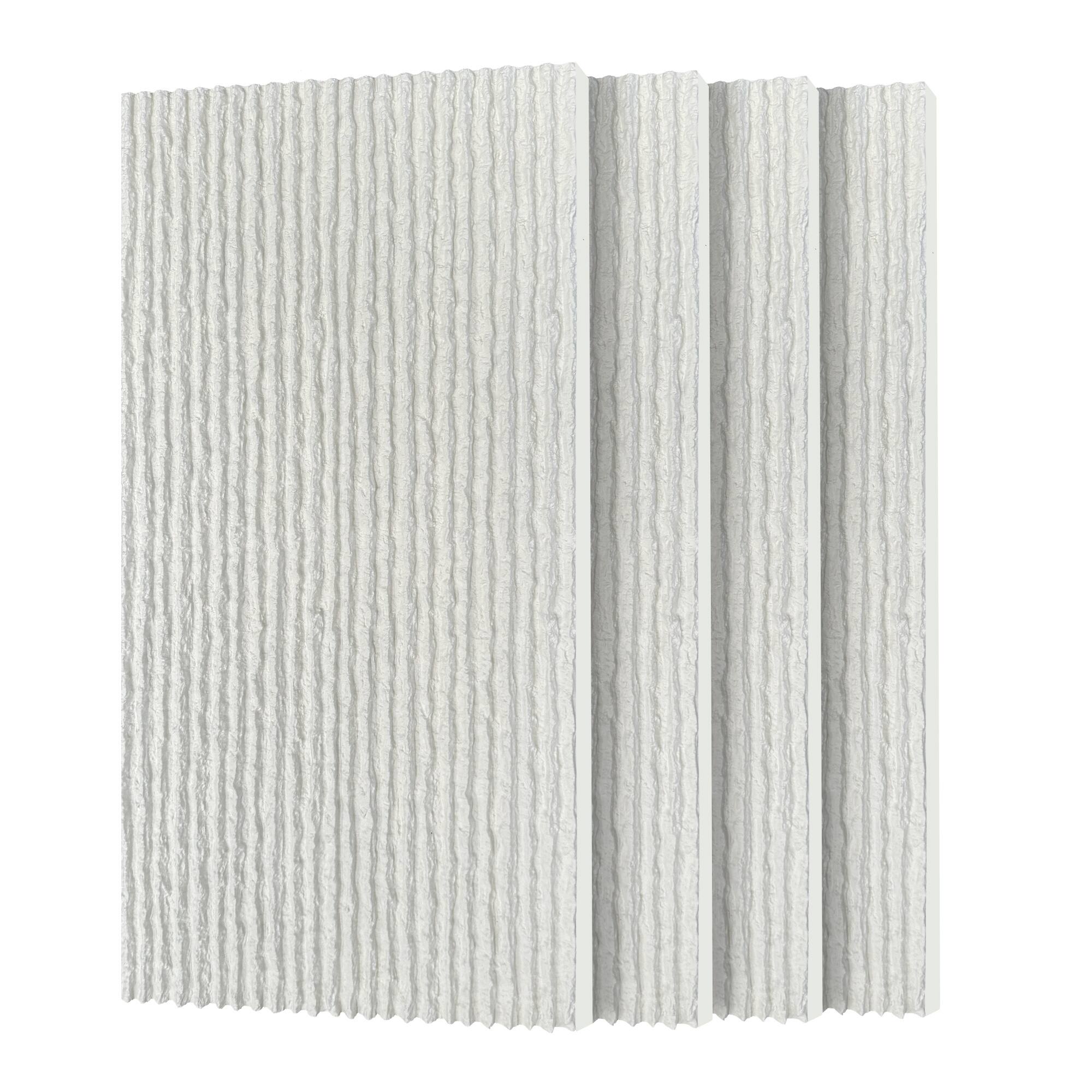 Front. Boyel Living - 4-Pack 23.62-in x 47.24-in Natural 3D Faux Stone Polyurethane Wall Panel - Natural.