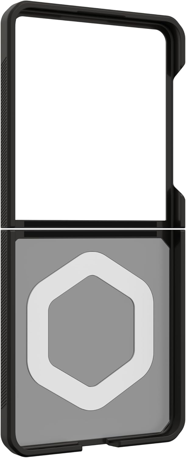 Alt View 5. UAG - UAG Compatible with Samsung Galaxy Z Flip 7 Case Mouve - Magnetic Charging Transparent Clear Rugged Military Grade - ASH - Ash.