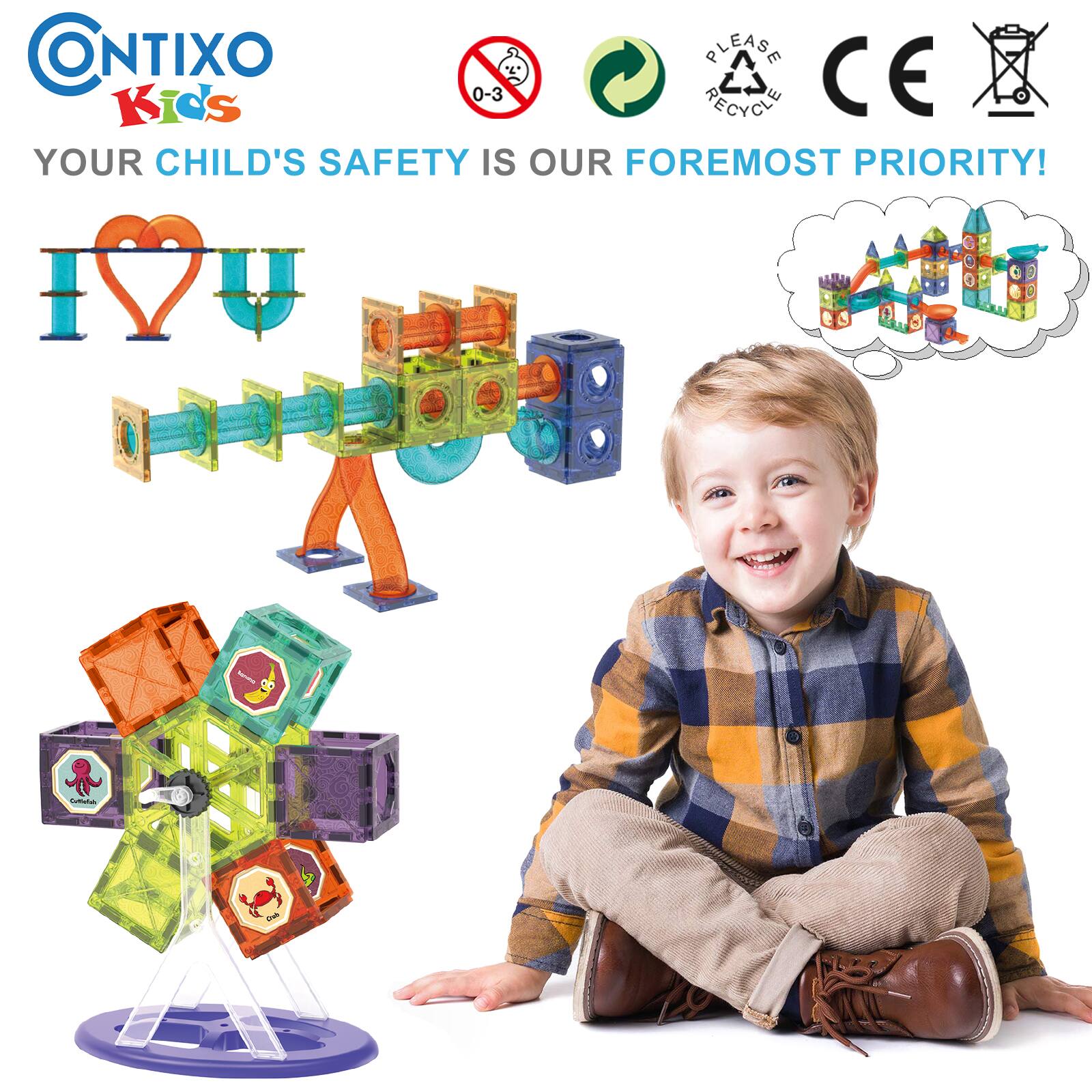 ONTIXO Kids 0-3 PLEASE RECYCLE CE YOUR CHILD'S SAFETY IS OUR FOREMOST PRIORITY! I ❤️ U