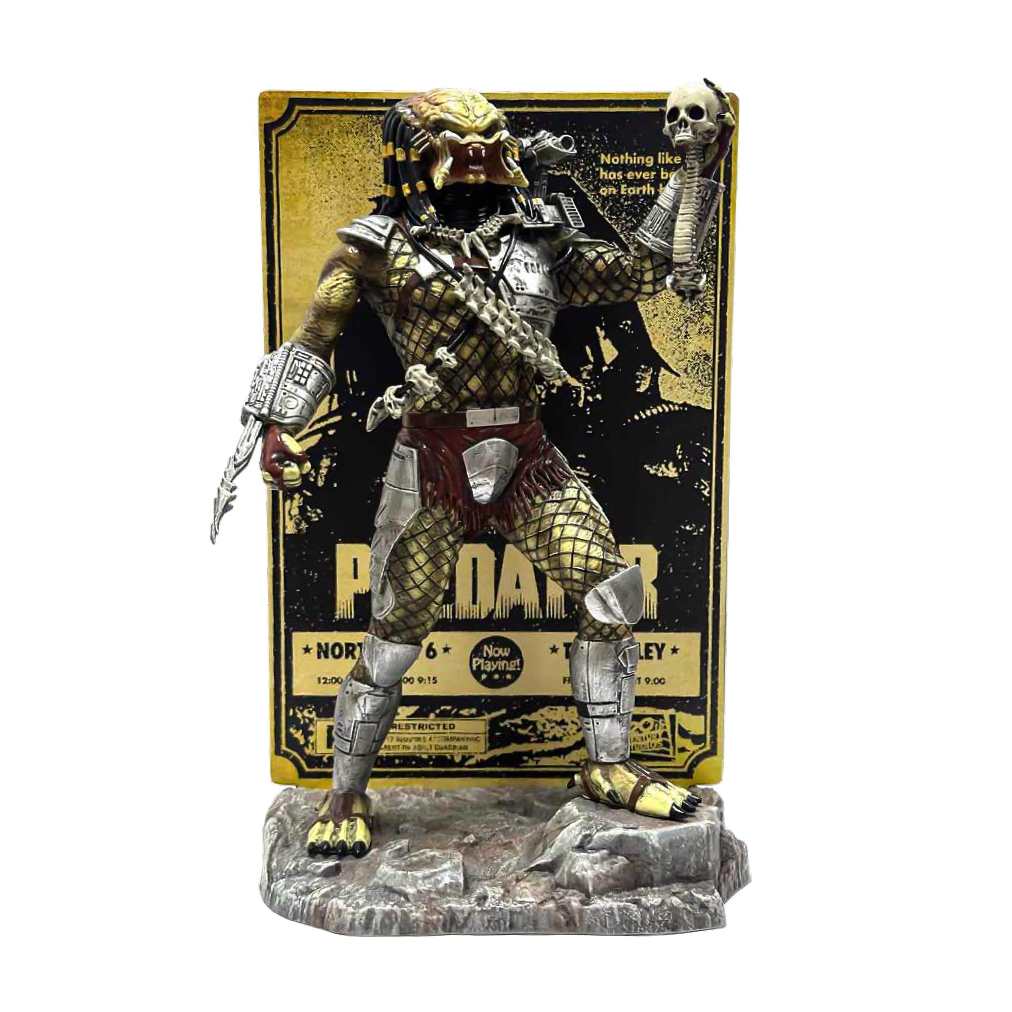 Culture Fly - Predator Deluxe 9 Inch Vinyl Statue - Silver