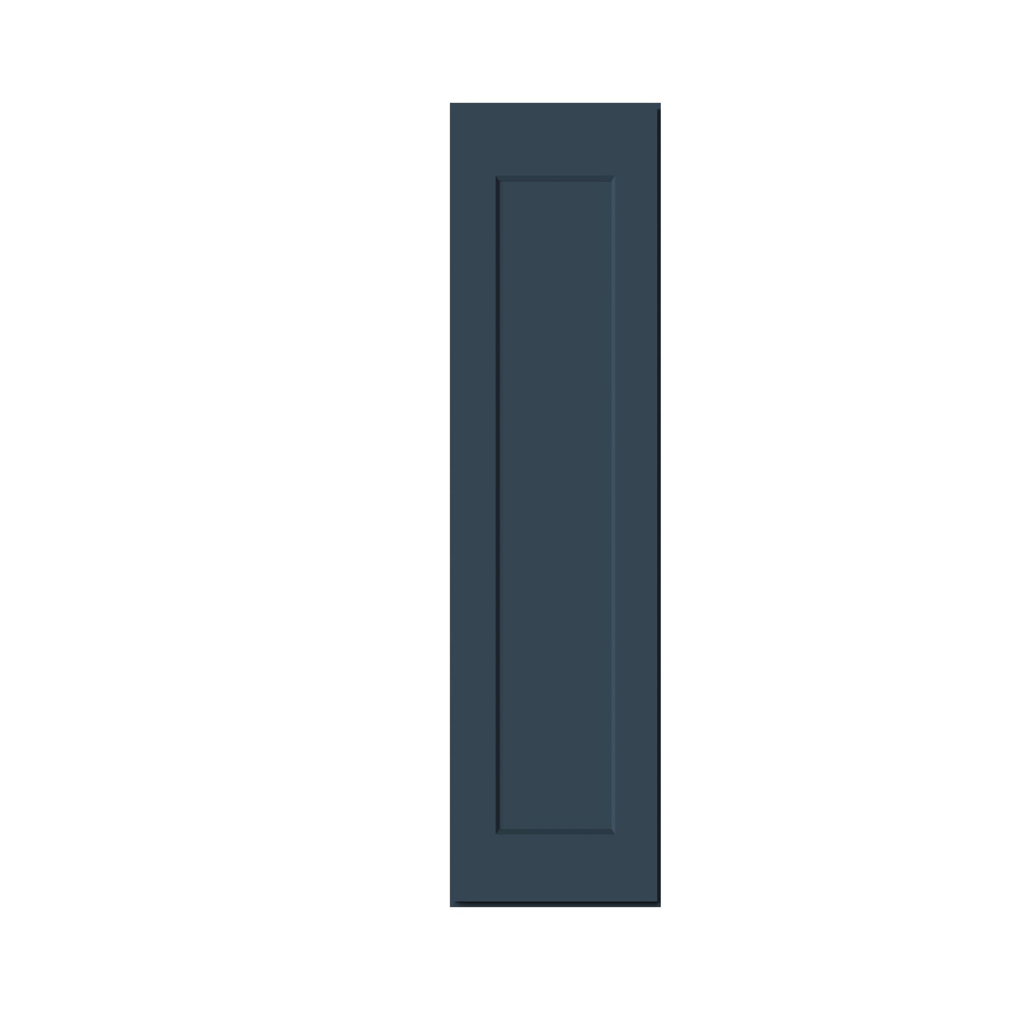 Alt View 1. Boyel Living - 15-in W x 36-in H x 12-in D Shaker RTA Kitchen Wall Cabinet with Soft-Close - Charcoal Blue.