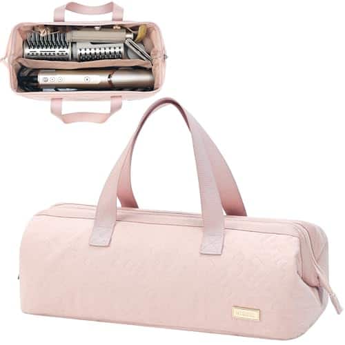 DORLUKFU - Hair Tools Travel Carrying Bag, Portable Hair Air Wrap Dryer Case, Hair Dryer/Curling Iron/Airstraight Attachment