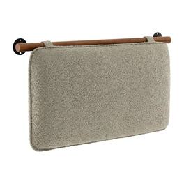 FurniFact - Chenille Upholstered Twin Headboard Wall-Mounted with Soft Fabric Texture - Brown