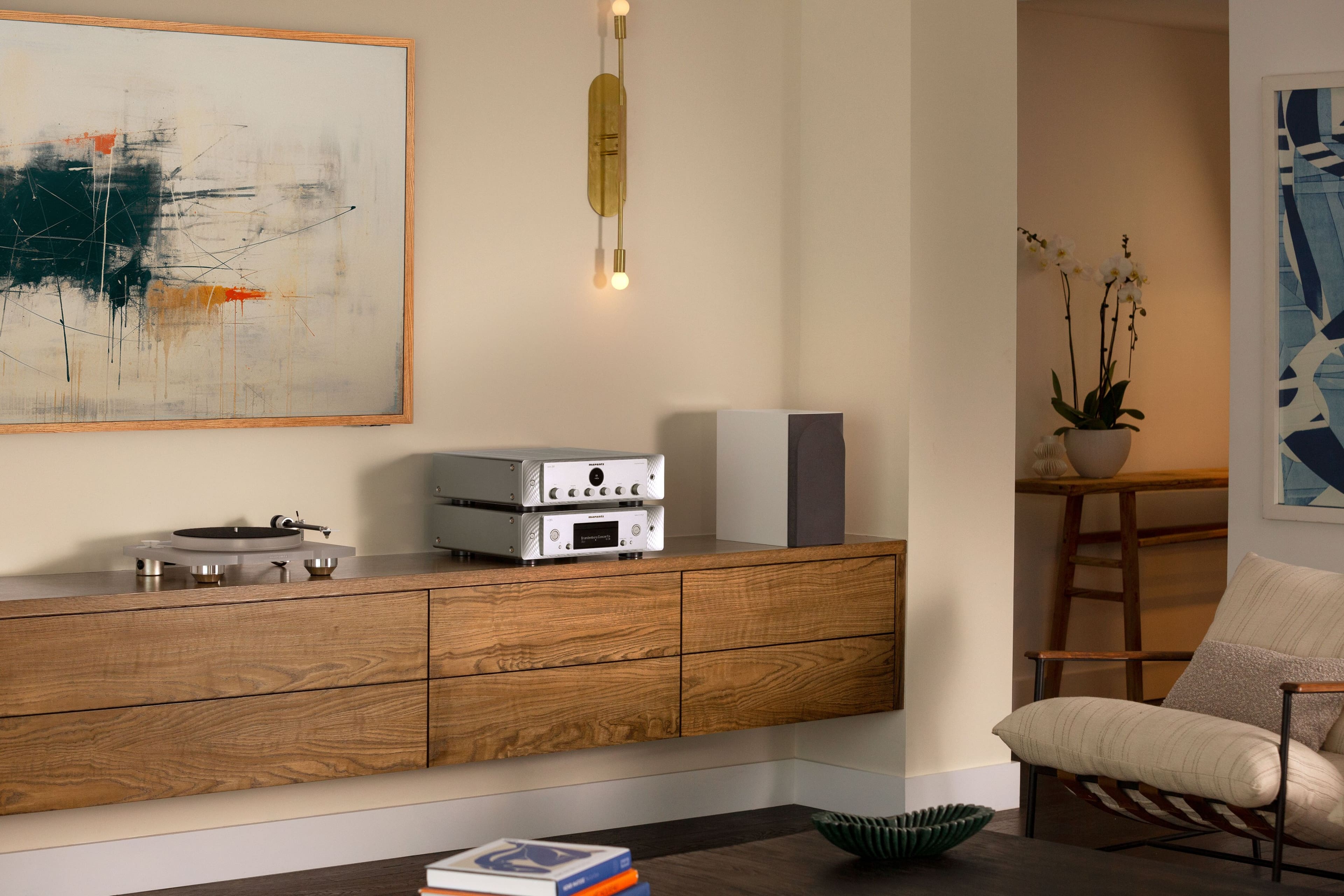 Alt View 13. Marantz - CD 50n CD Player - Silver Gold.