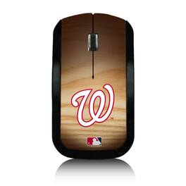Keyscaper - Washington Nationals Wood Print Wireless USB Mouse - Wireless - Multicolor