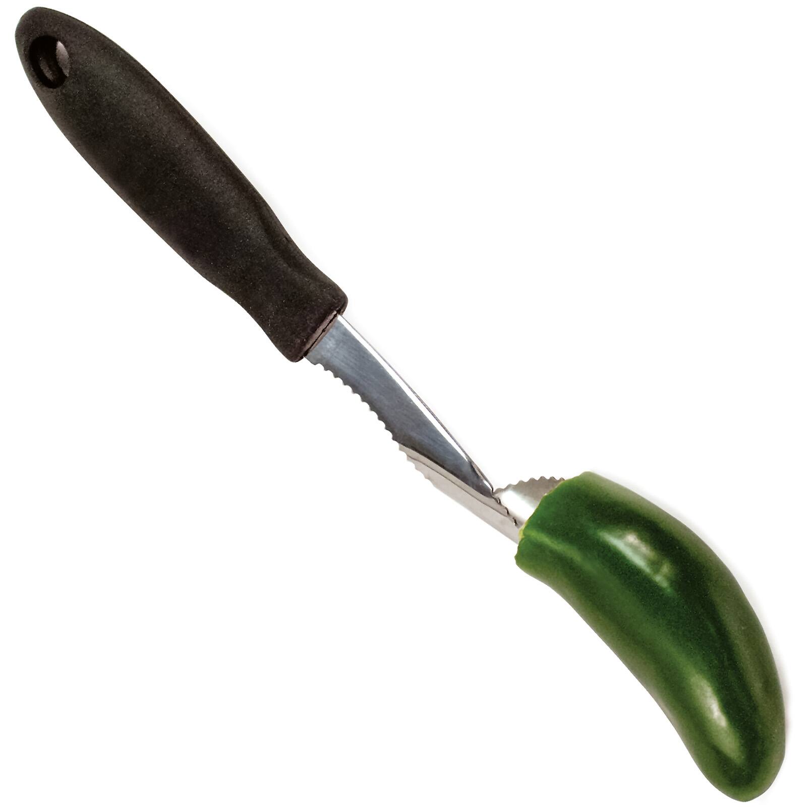 Alt View 6. Norpro - Grip EZ Deluxe Jalapeno Corer - Silver.