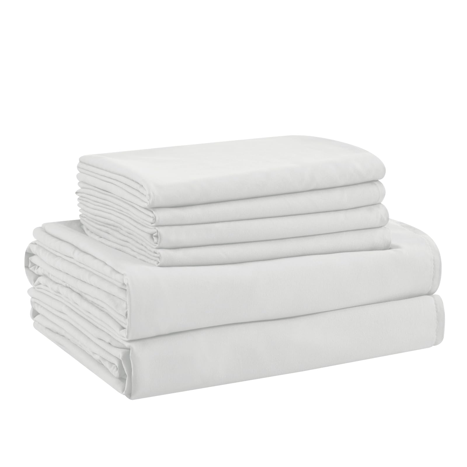 Alt View 7. Skar Audio - Queen Sheet Set - Sheets Size Bed Breathable & Hotel Luxury Bedding Soft Comfy Fully Elasticized Deep Pocke... - White Queen.