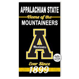 Jardine - Appalachian State Mountaineers 11'' x 20'' Home Of The Sign - Black