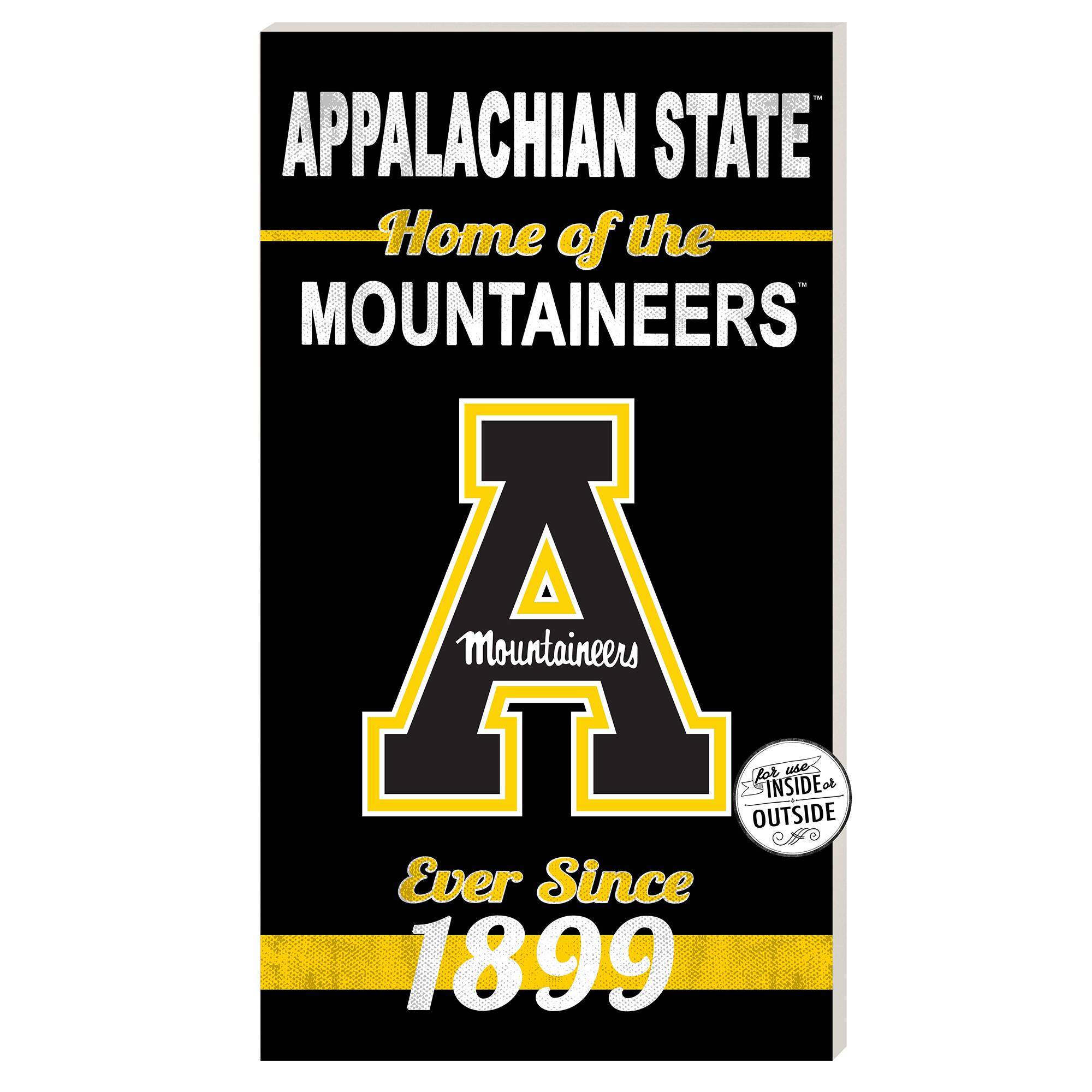 Appalachian State Mountaineers 11'' x 20'' Home Of The Sign