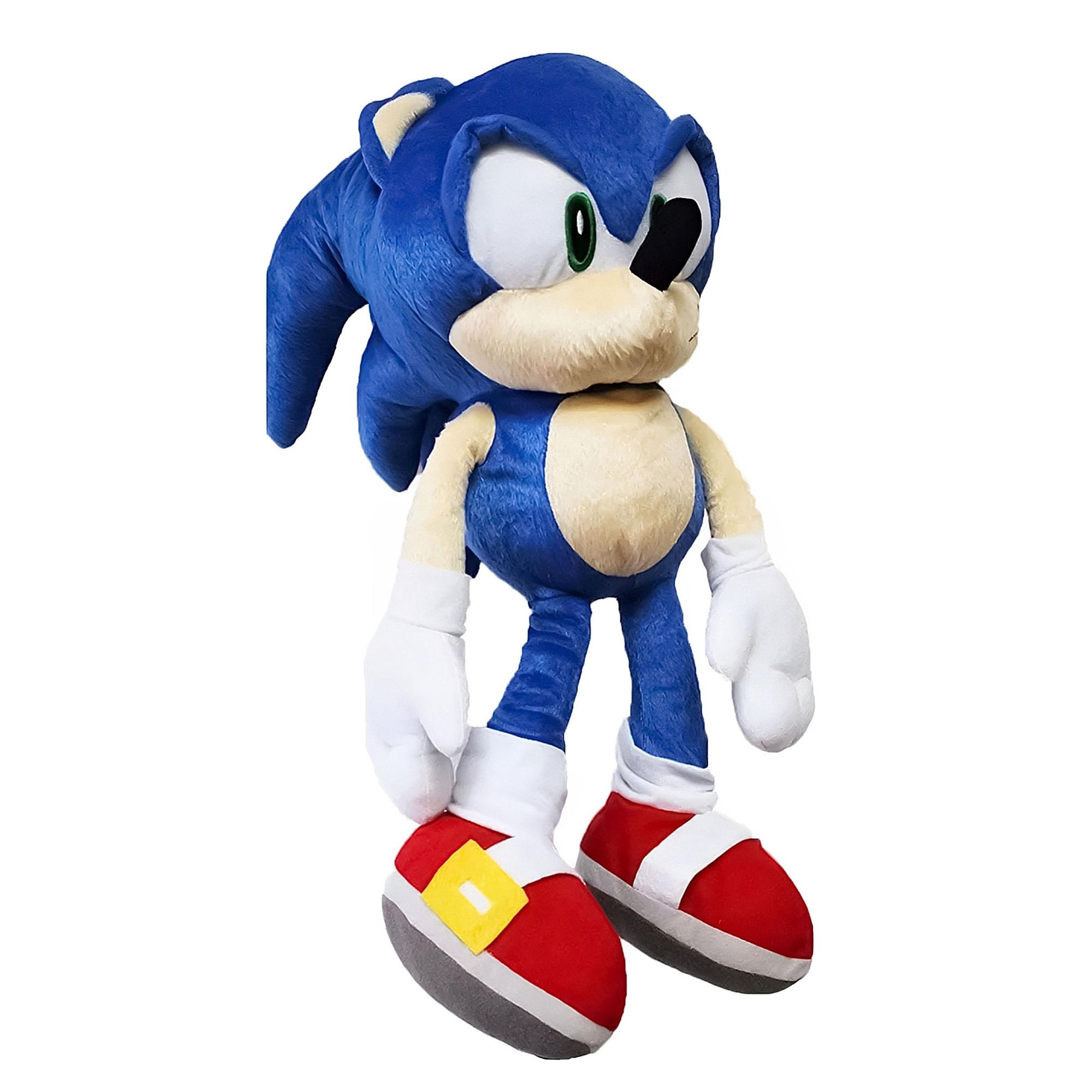 Front. Accessory Innovations Company - Sonic the Hedgehog 17 Inch Plush Backpack - Blue.