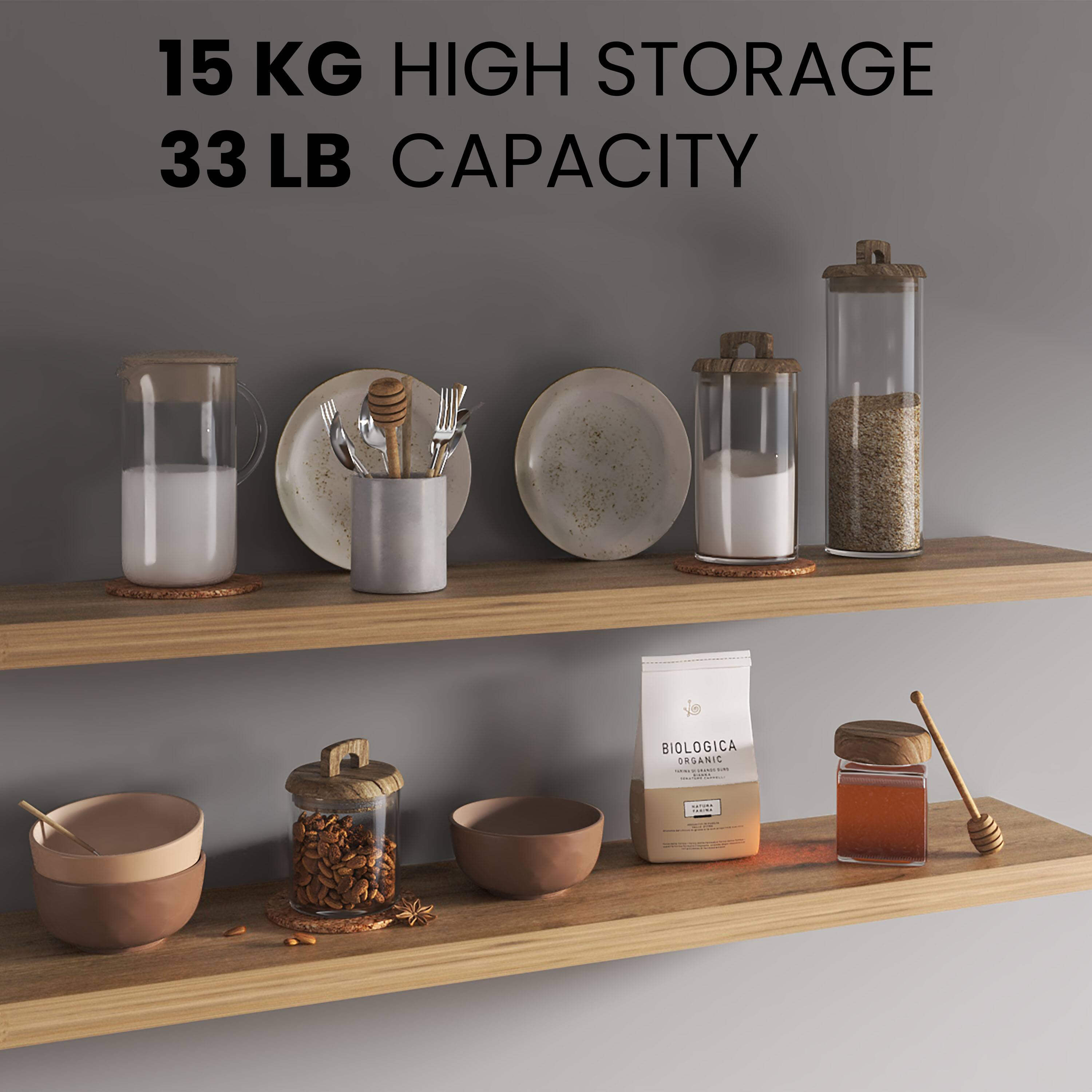 15 KG HIGH STORAGE  
33 LB CAPACITY  

BIOLOGICA ORGANIC