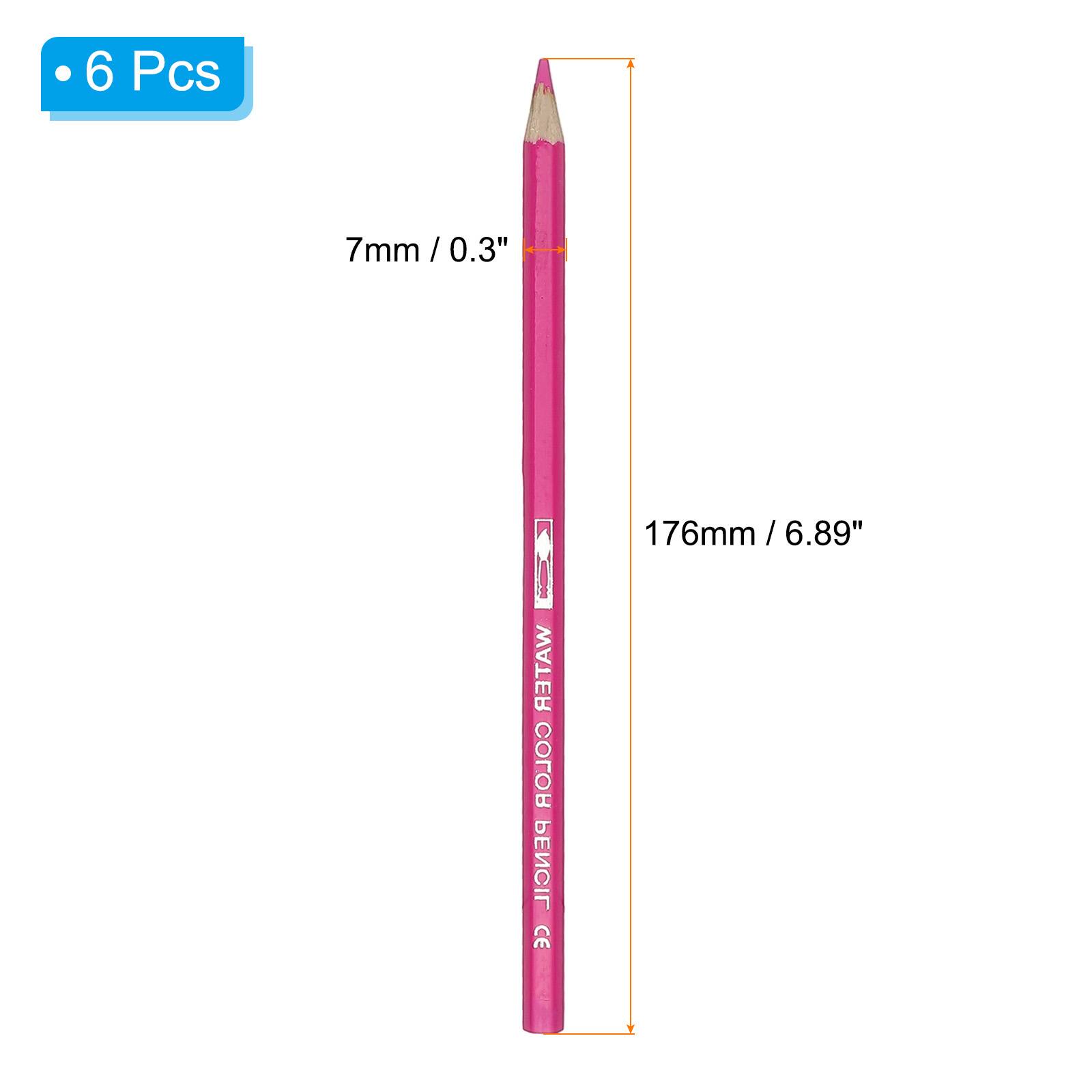 Unique Bargains Watercolor Pencil, 6pcs Water Soluble Pencils for ...