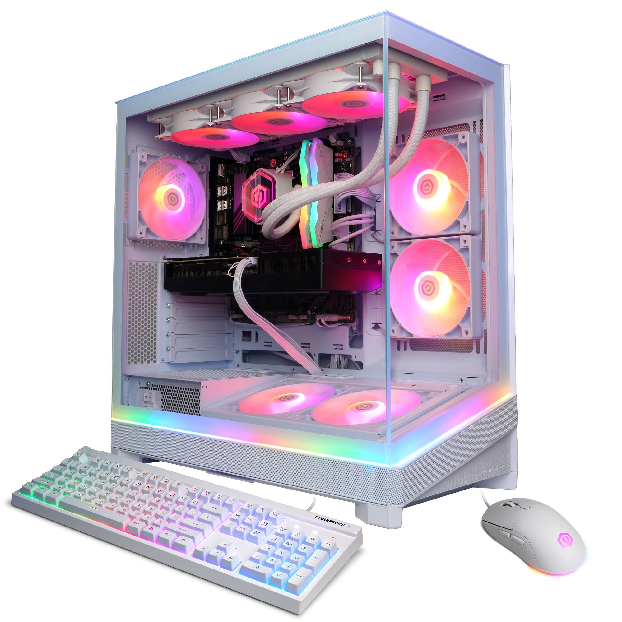 Front. CyberPowerPC - Gaming Desktop - AMD Ryzen 9 9950X3D2 - NVIDIA GeForce RTX 5080 16GB - 64GB DDR5 - 4TB PCIe 4.0 SSD - White.