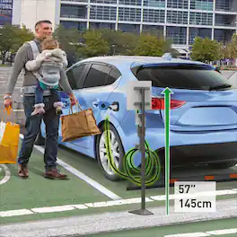 Barkan - 57" EV Charging Station column