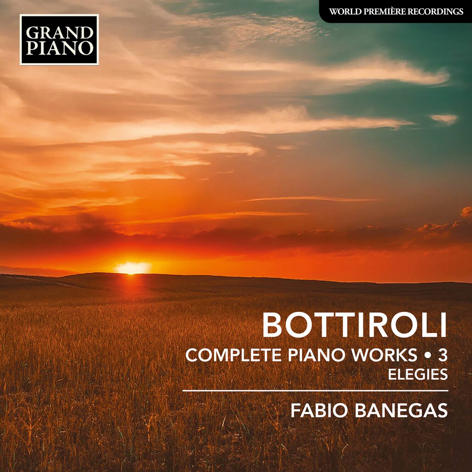 GRAND PIANO

WORLD PREMIÈRE RECORDINGS

BOTTIROLI  
COMPLETE PIANO WORKS • 3 ELEGIES

FABIO BANE GAS