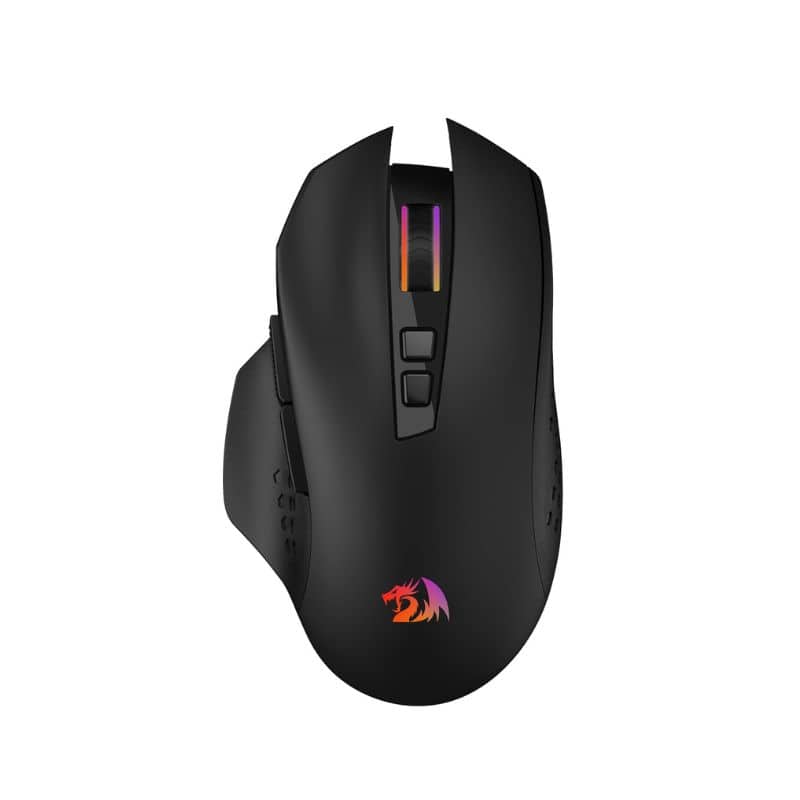 REDRAGON - M656 MAX 3-Mode Wireless RGB Gaming Mouse 10000 DPI Remapping Keys - Wireless - Black