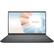 Front. MSI - Modern 14 14" Laptop - AMD Ryzen 5 - 8 GB Memory - 256 GB SSD - Carbon Gray.