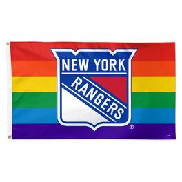WinCraft - New York Rangers 3' x 5' Single-Sided Deluxe Team Pride Flag - Multicolor