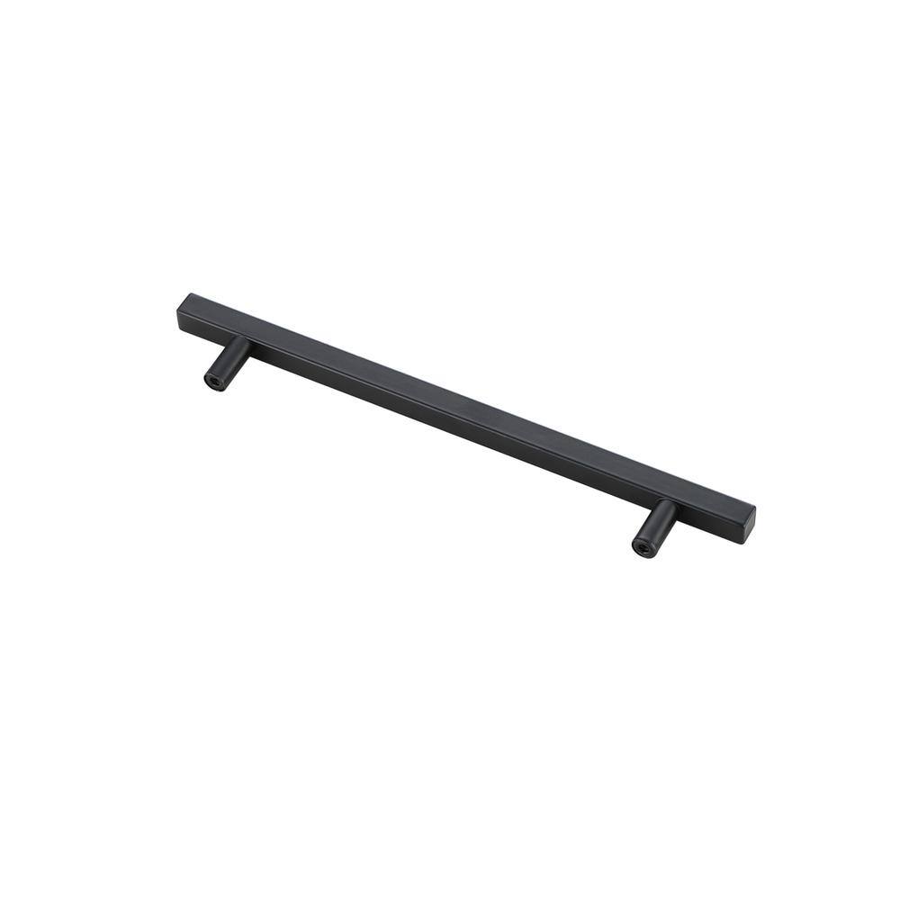 Left. Elegant Decor - Dior 7-9/16" Center to Center Matte Black Bar Pull Multipack (set of 10) - Matte Black.