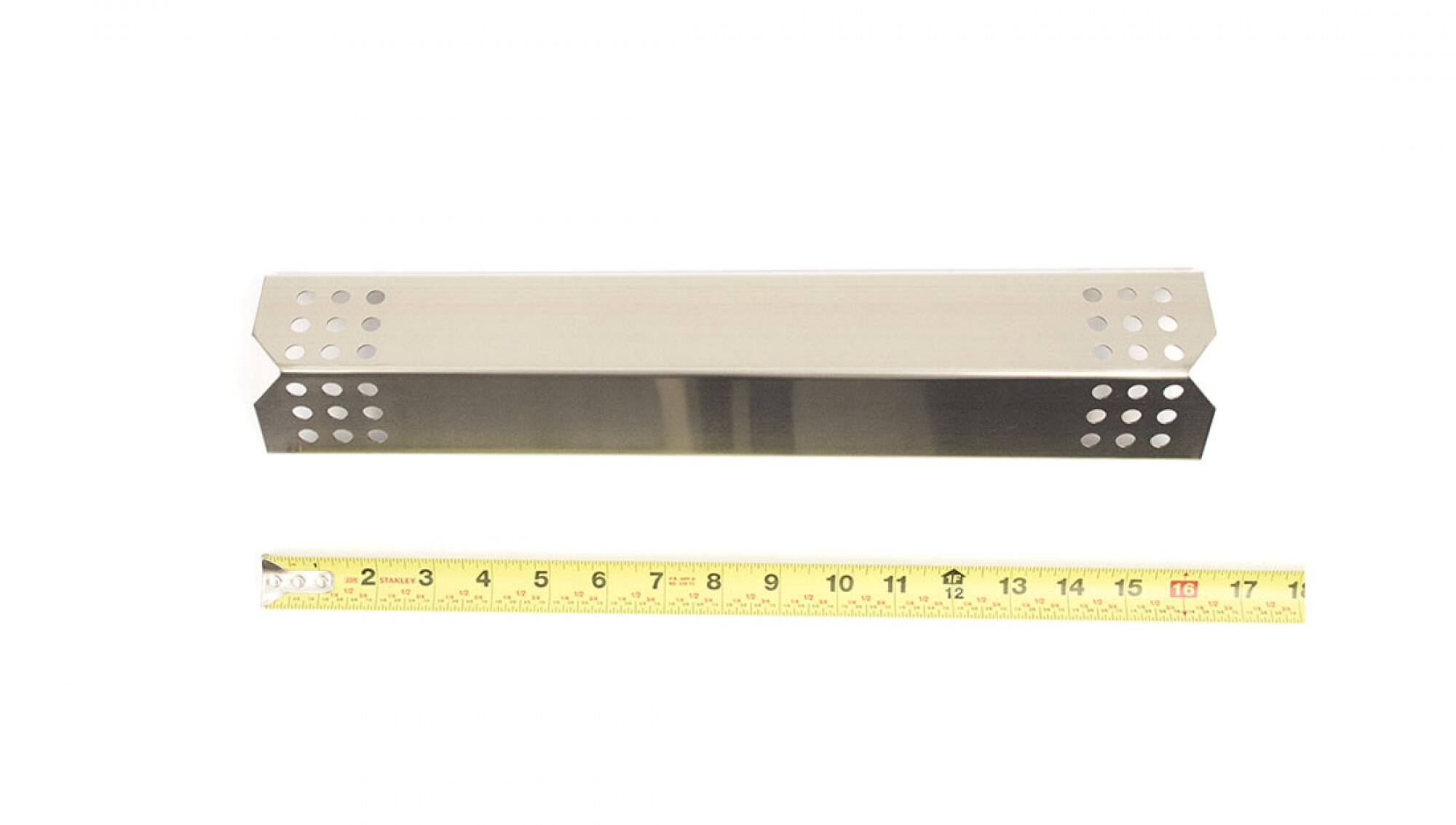 Alt View 1. Music City Metals - Music City Metals - MCM959745117 heat plate, ss, 16.125 x 3.25; Kitchen A heat plates, 16.9375” to 15”.