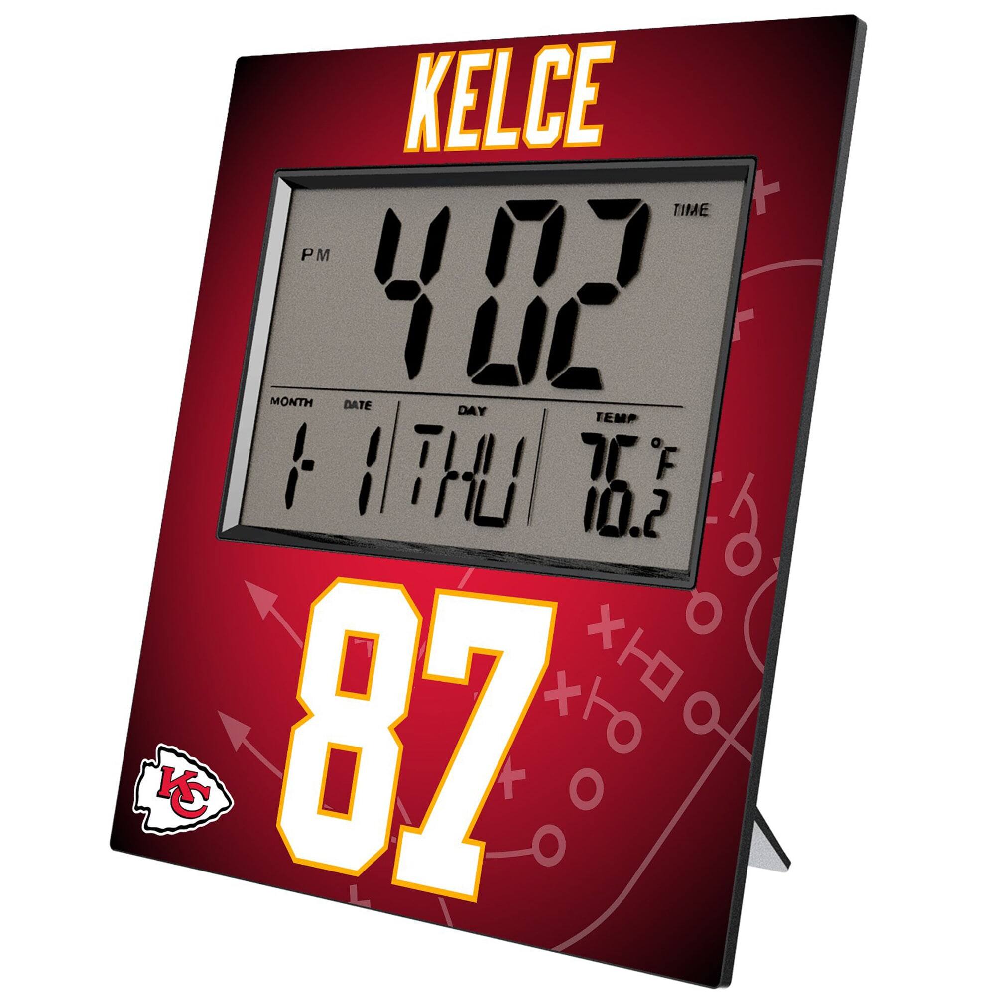 KELCE

TIME: 4:02 PM

MONTH: 1
DATE: 11
DAY: THU
TEMP: 76°F

87

KC