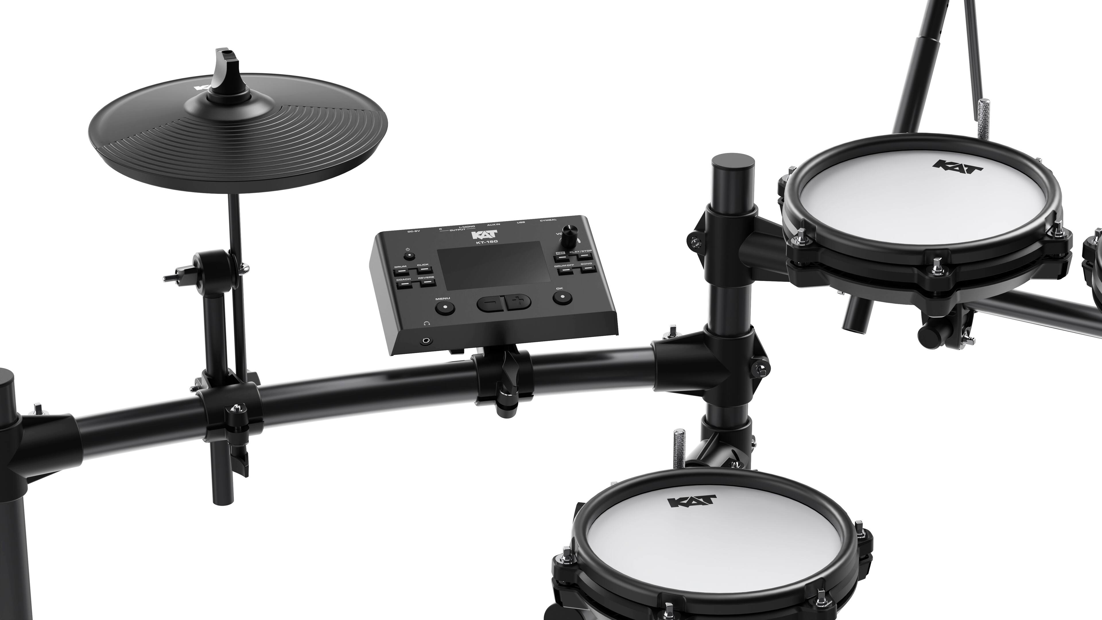 Alt View 15. KAT Percussion - KT-150 Electronic Drum Kit - Black.
