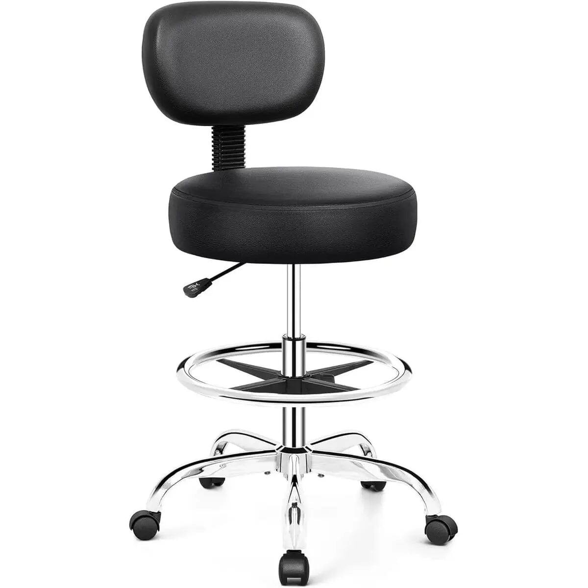 Brick Attic Ergonomic Adjustable PU Leather Swivel Drafting Chair with ...