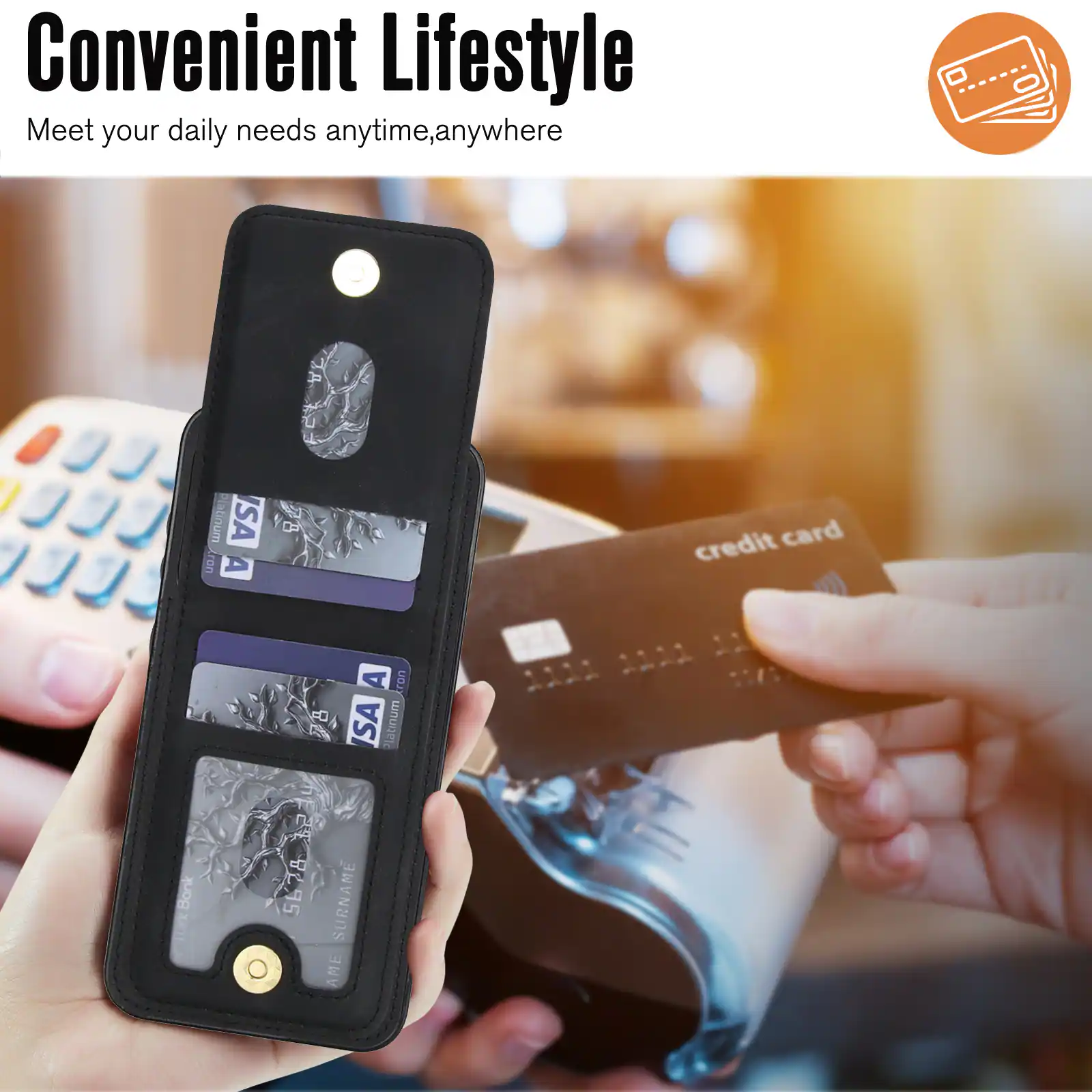 Convenient Lifestyle  
Meet your daily needs anytime, anywhere  

Platinum ISA  
Credit Card  

SURNAME NAME  

5678