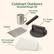 Cuisinart Outdoors Smashed Burger Kit Seasoning Shaker 6.5" Burger Press Spatula 100 Hamburger Patty Papers
