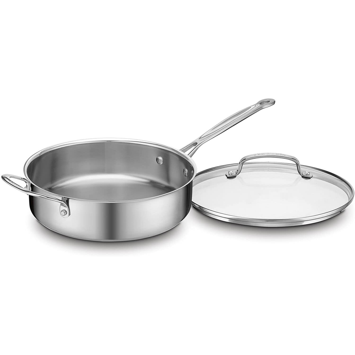 Alt View 3. Cuisinart - Chef's Classic Stainless 17 Piece Cookware Set 77-17N - Stainless Steel.