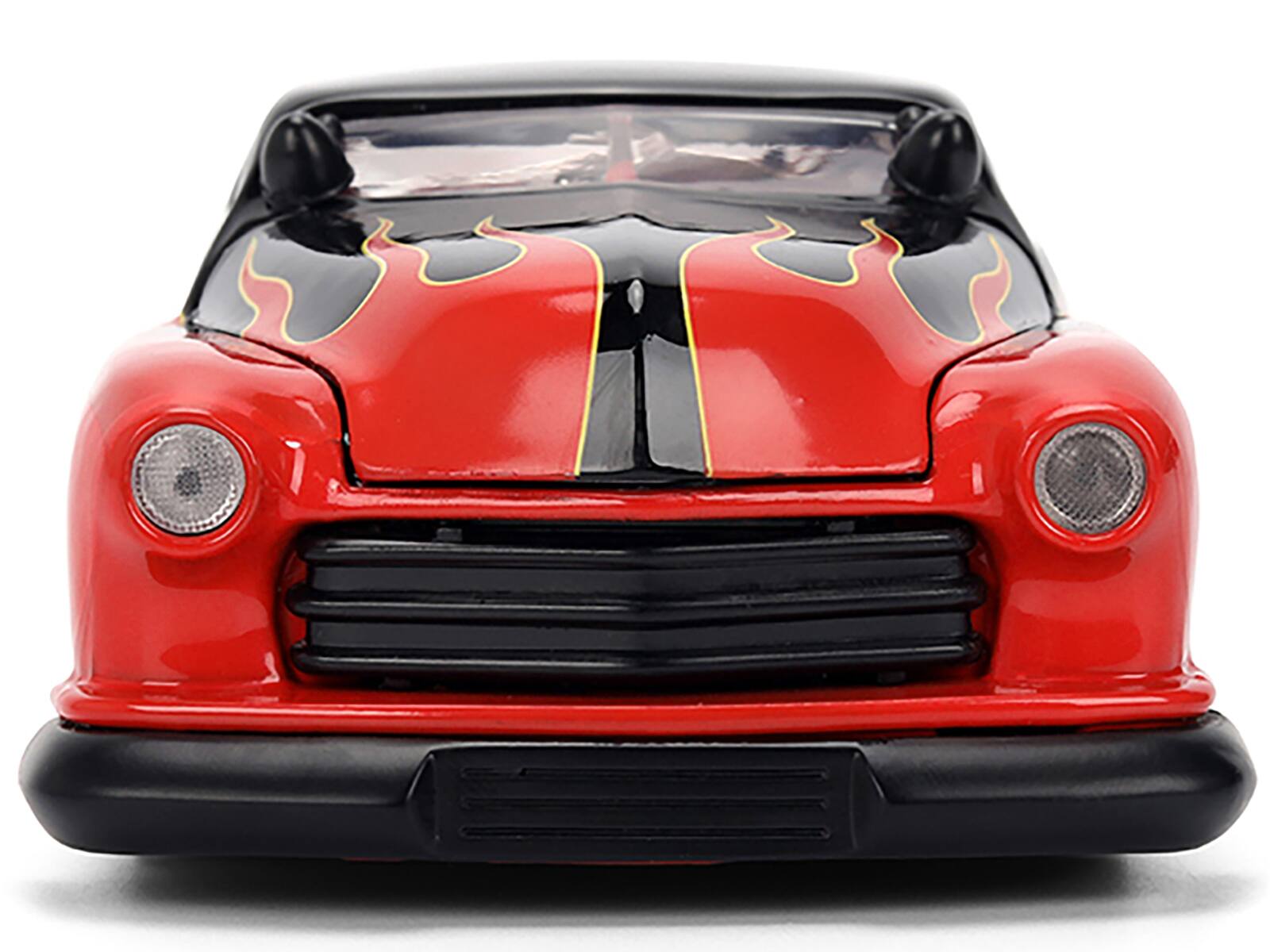 Alt View 6. Jada - 1951 Mercury Coupe Black with Flame Graphics and Red Interior and Figure "Disney's Mickey Mouse" 1/24 Model by Jada - Multicolor.