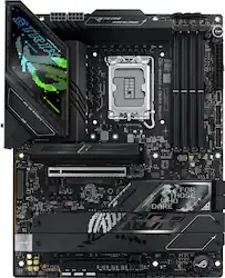 ASUS - ROG STRIX Z890-F GAMING WIFI (Socket LGA 1851) Intel Z890 ATX DDR5 Wi-Fi 7 Motherboard - Black - Front_Zoom
