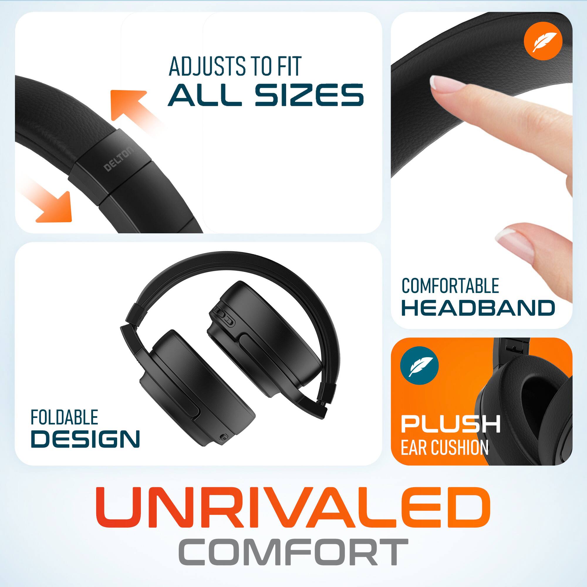 - Adjusts to fit all sizes
- Comfortable headband
- Foldable design
- Plush ear cushion
- Unrivaled comfort