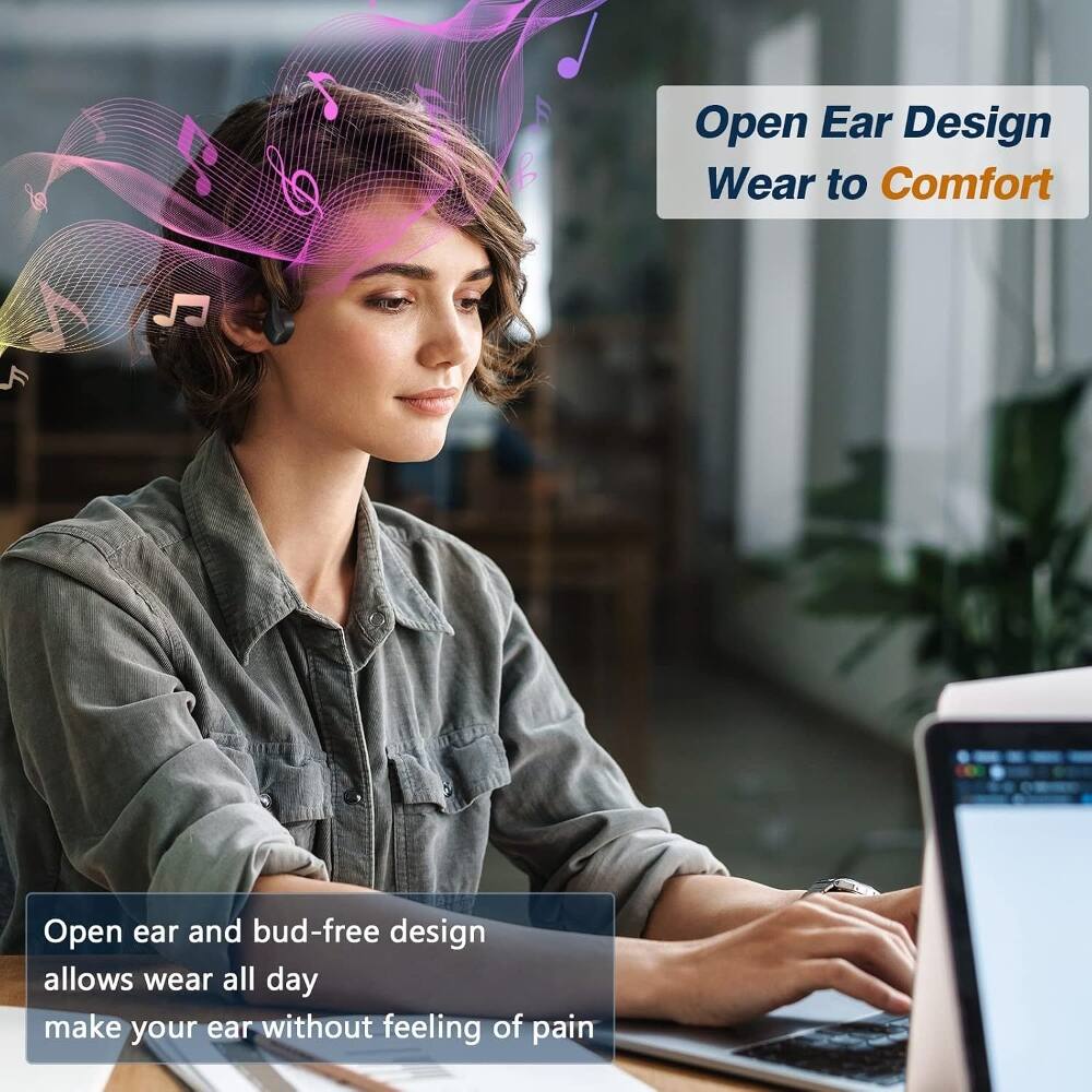Open Ear Design  
Wear to Comfort

Open ear and bud-free design allows wear all day, making your ear without feeling of pain