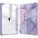 Front. Kitcheniva - Lightweight Shockproof Case For iPad 9th 8th 7th 10.2 Inch Clear Back Lilac Marble - Lilac Marble.