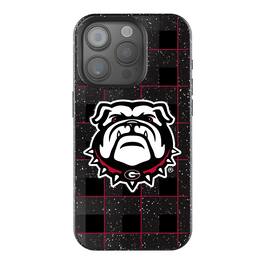 Keyscaper - NCAA - Georgia Bulldogs Plaid Bling iPhone Case - 14 - Black