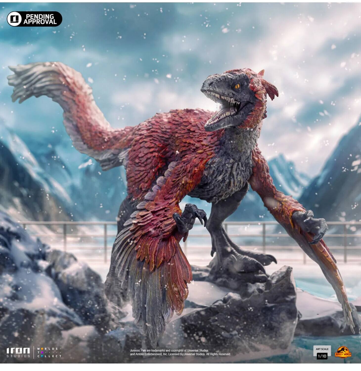 PENDING APPROVAL

MORLOLE 3 Iron Studios Collect

Jurassic Park trademarks and copyrights are owned by Universal Studios and Amblin Entertainment Inc. Licensed by Universal Studios. All Rights Reserved.

ART SCALE 1/10

Iron Studios Collect

Jurassic Park trademarks and copyrights are owned by Universal Studios and Amblin Entertainment Inc. Licensed by Universal Studios. All Rights Reserved.