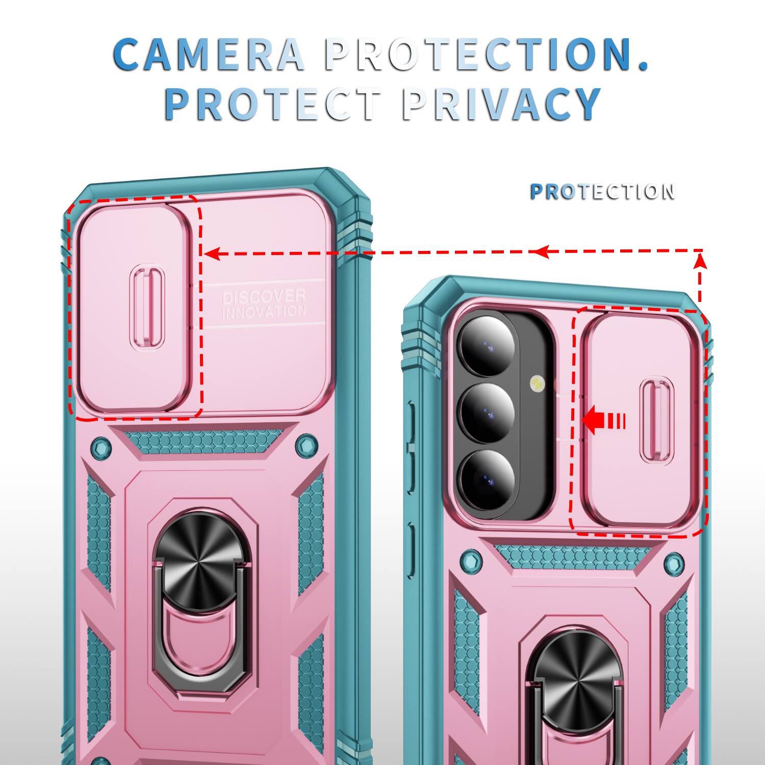 CAMERA PROTECTION. PROTECT PRIVACY. PROTECTION. DISCOVER INNOVATION