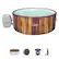 Angle. Bestway - Inflatable Hot Tub Spa + 12 Filter Cartridge Refills - Gray.