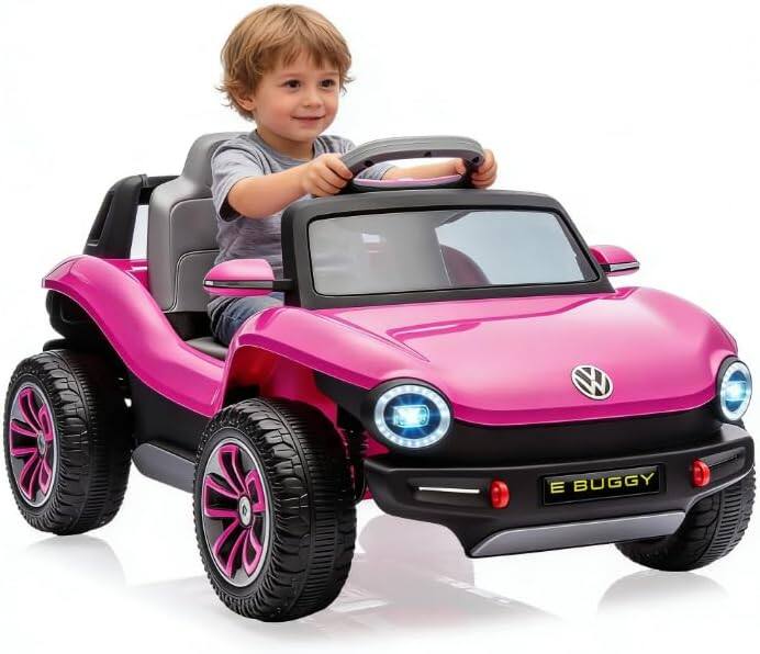 Front. Homhougo - 12V Kids Ride On Car with Remote Control, Battery Powered Toy for Boys & Girls.