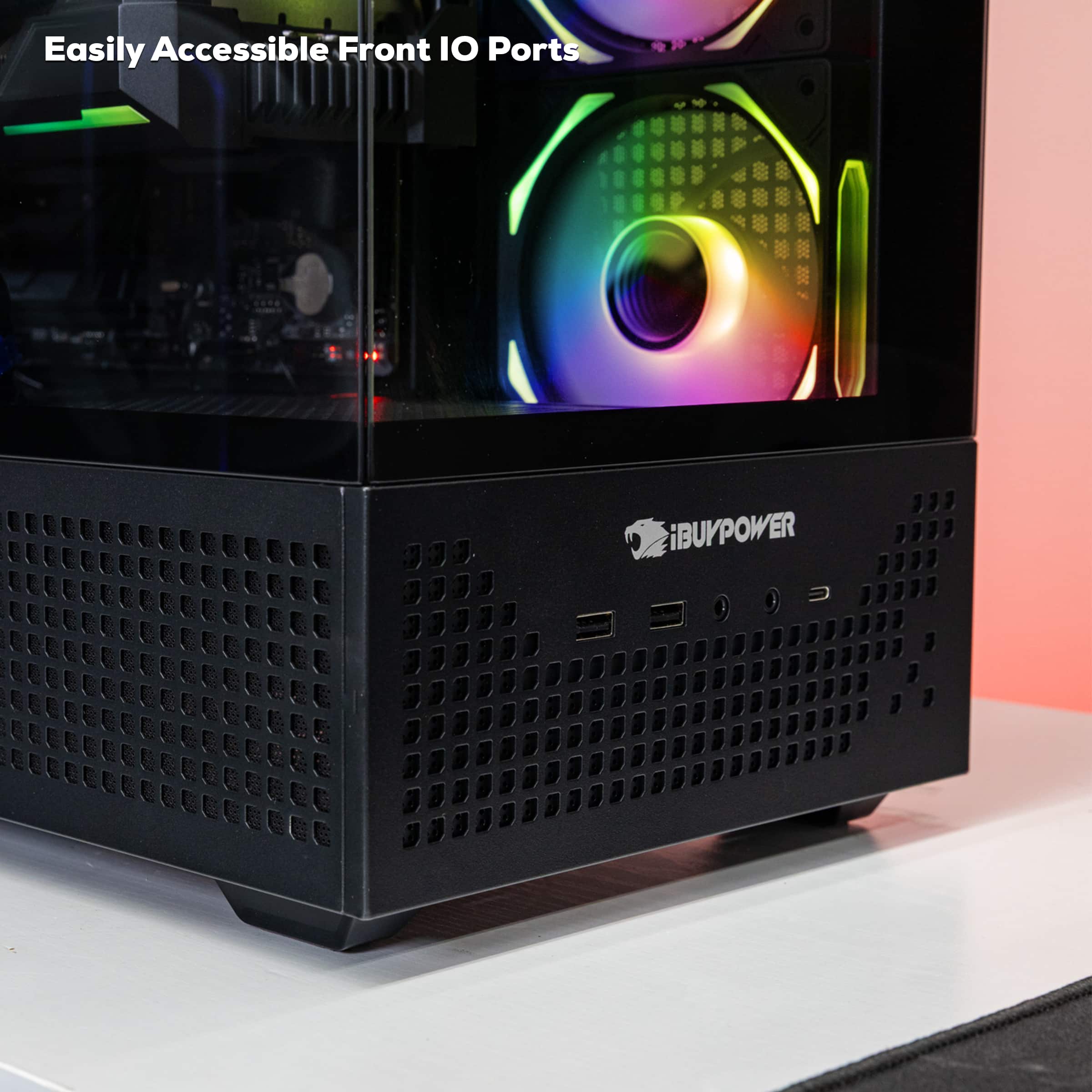 iBUYPOWER, Easily Accessible Front IO Ports