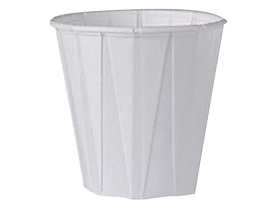 Front. Solo - Portion Cups, 3.5 Oz., 100/Pack - White.