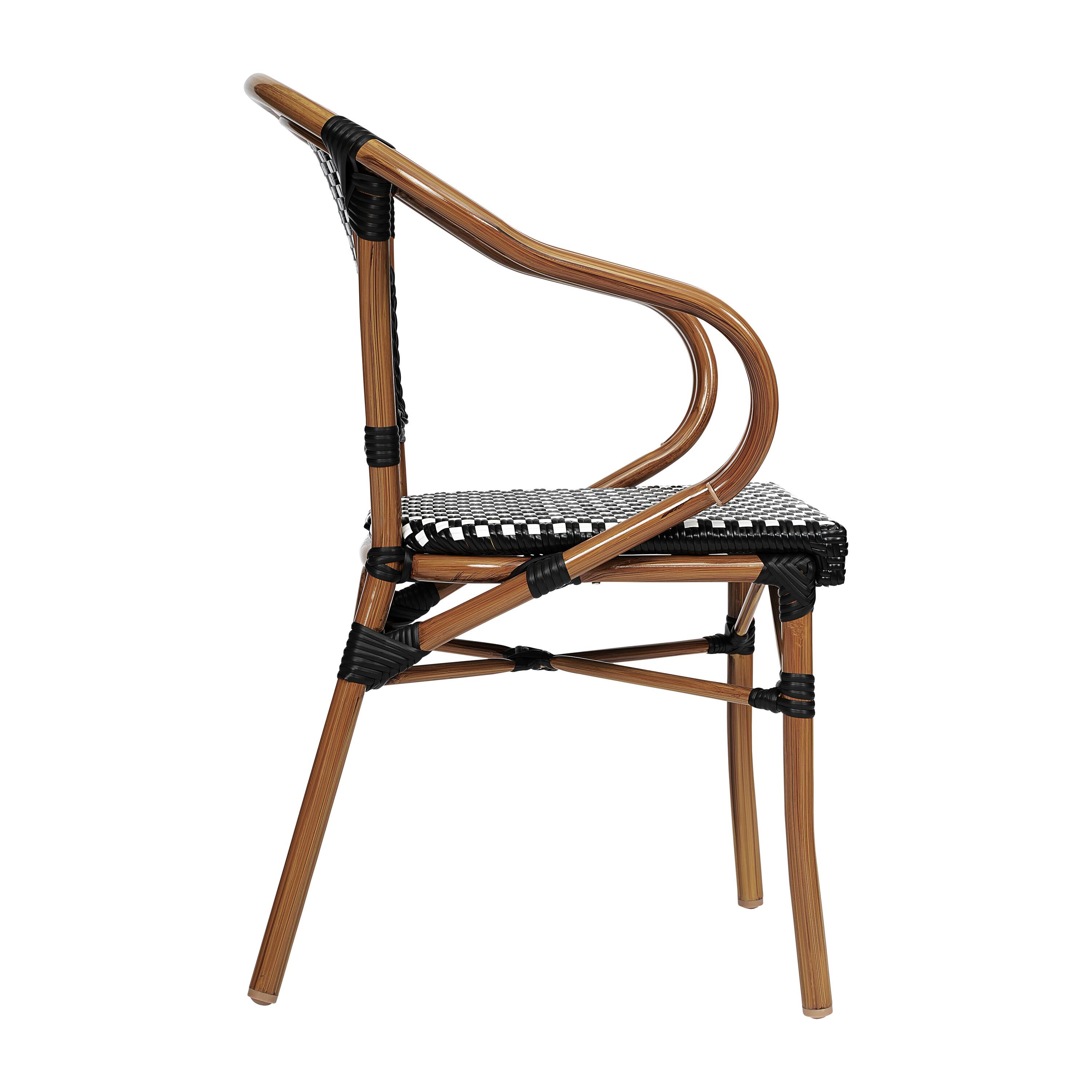 Emma + Oliver Soie Indoor/Outdoor Stacking Thonet Bistro Style