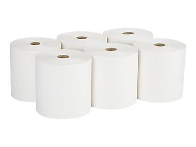 Alt View 1. Pacific Blue Select - Pacific Blue Select Recycled Hardwound Paper Towels, 1-ply, 1000 ft./Roll, 6 Rolls/Carton (26100) - White.