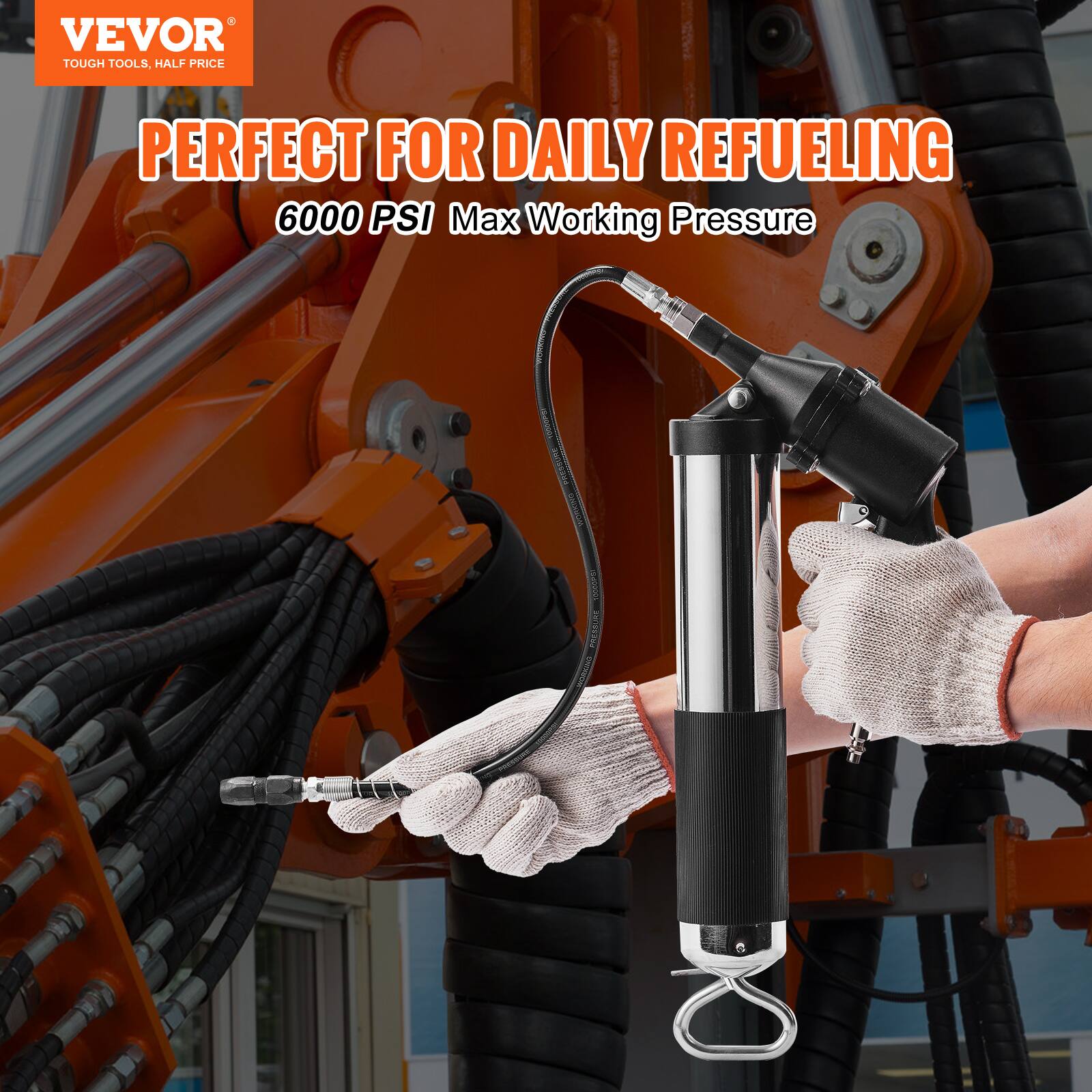 VEVOR  
TOUGH TOOLS, HALF PRICE  

PERFECT FOR DAILY REFUELING  
6000 PSI Max Working Pressure