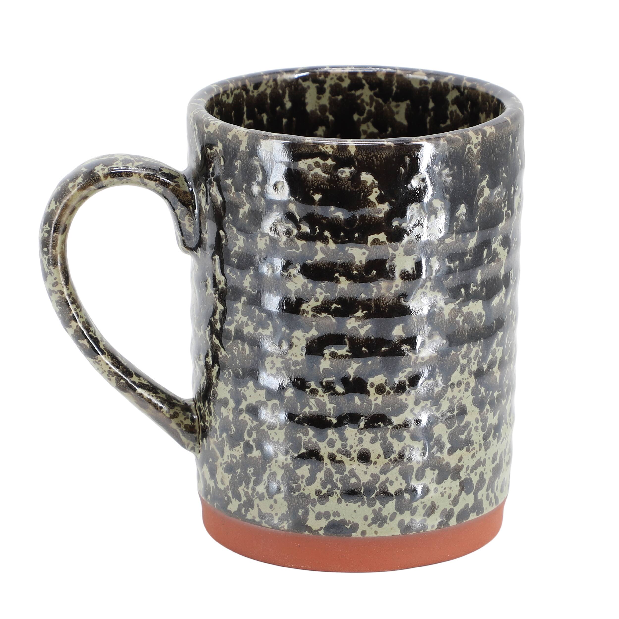 Alt View 1. Gibson - Gibson Home Terra Bella 4 Piece 18.5 Ounce Terracota Mug Set in Peacock Green - Peacock Green.