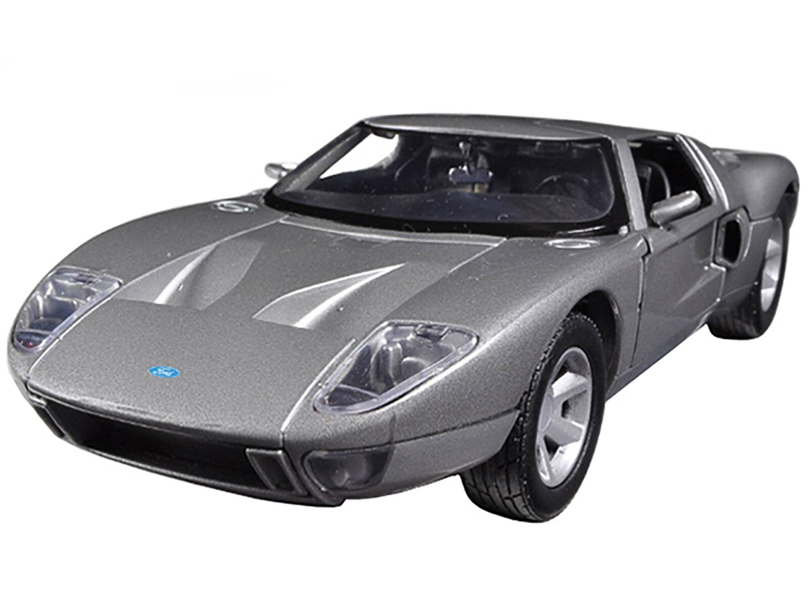 Alt View 1. Motormax - Ford GT Silver 1/24 Diecast Car Model by Motormax.
