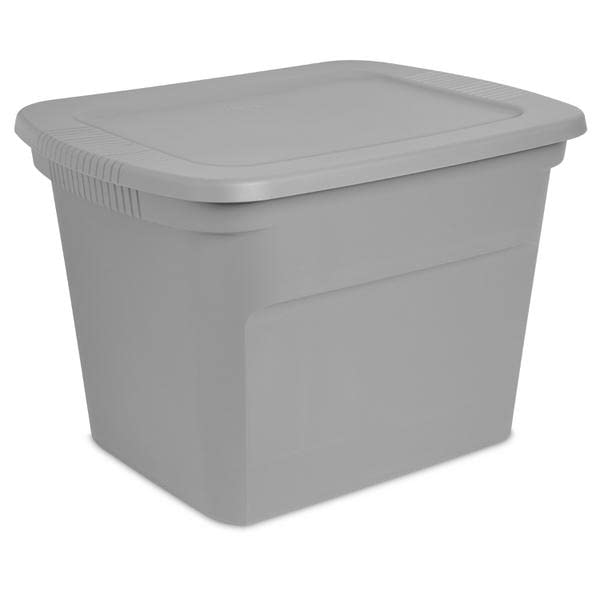 Front. Sterilite - Sterilite 1731 â€“ 18 Gal. Tote.