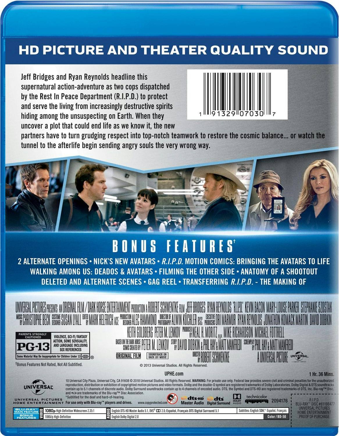 Back. R.I.P.D. [Blu-ray].