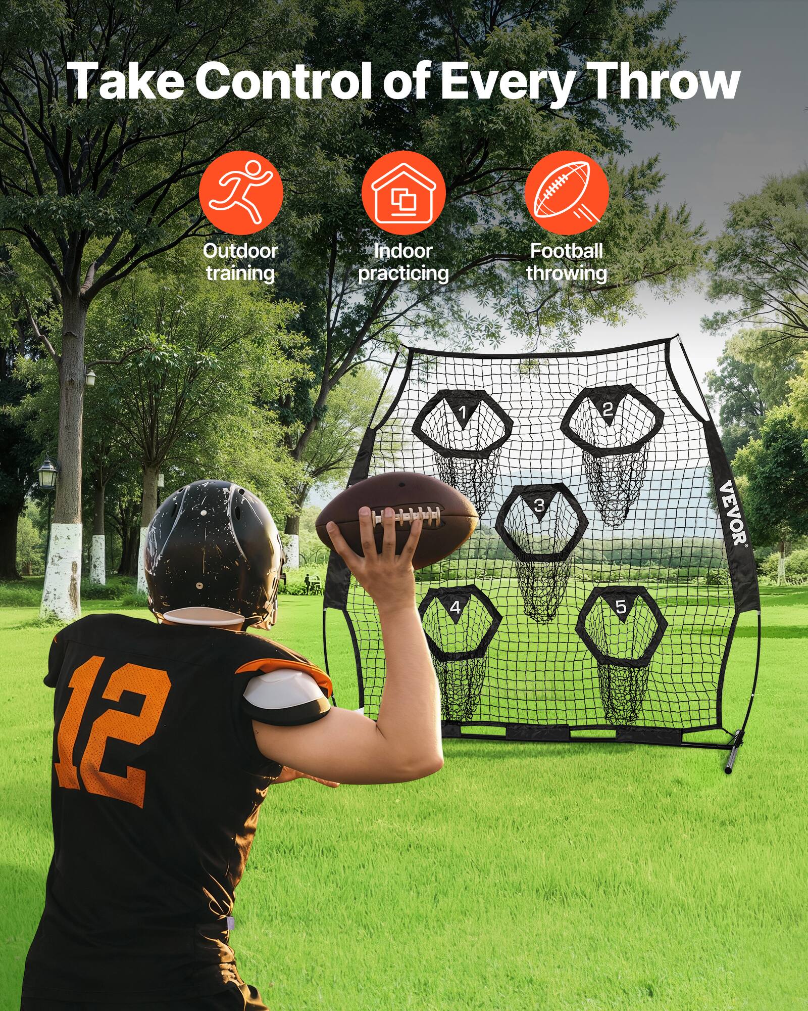 Take Control of Every Throw

Outdoor training  
Indoor practicing  
Football throwing

1  
2  
3  
4  
5  

VEVOR